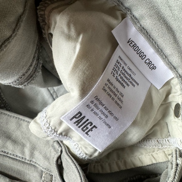 PAIGE Verdugo Crop Mid Riss Ultra Skinny NWT - Picture 5 of 11